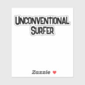 Ongewoon sticker voor surfers (Vel)