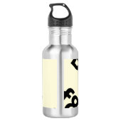ongewoon waterfles (Achterkant)