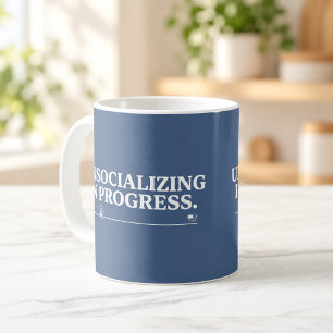 Ongezelligheid in Uitvoering Grappige Introvert Mo Koffiemok