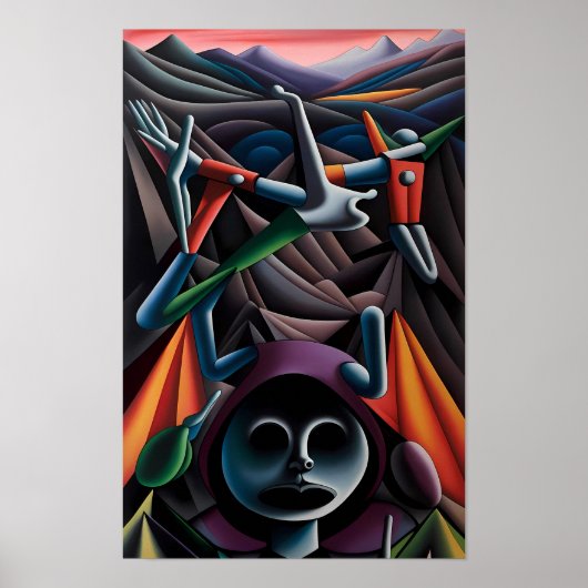 Ongezien Ken Gage Surrealisme Poster (Voorkant)