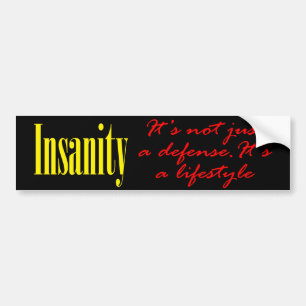 Ongezindheid - Het is niet alleen een verdediging Bumpersticker