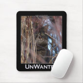 Ongezochte wilde kat mousepad muismat (Met muis)