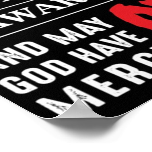 ongezond Idiotisch Poster (Hoek)