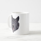 Ongezonde wolf koffiemok (Voorkant links)