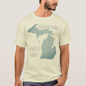 Ongezouten en haaivrij Michigan T-shirt (Voorkant)
