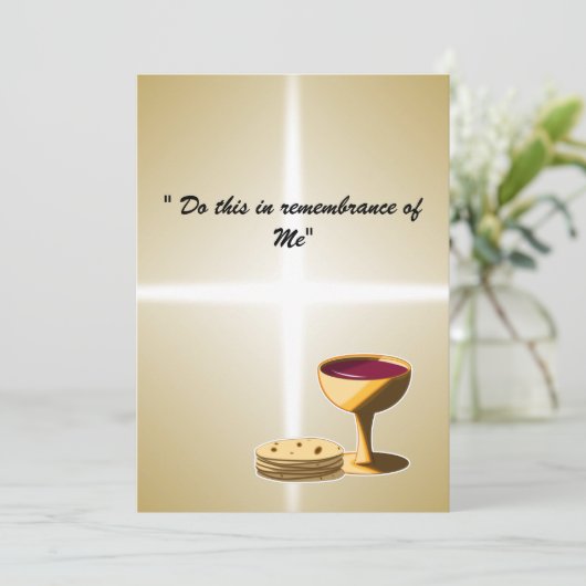 Ongezuurde Broden en Wijn Het Laatste Avondmaal Pa (Staand voorkant)