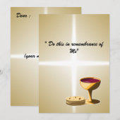 Ongezuurde Broden en Wijn Het Laatste Avondmaal Pa (Voorkant / Achterkant)