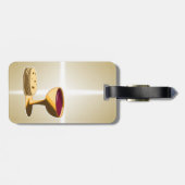 Ongezuurde Broden en Wijn Het Laatste Avondmaal Pa Bagagelabel (Achterkant horizontaal)