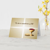 Ongezuurde Broden en Wijn Het Laatste Avondmaal Pa Kaart (Gele Bloem)