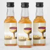 Ongezuurde Broden en Wijn Het Laatste Avondmaal Pa Likeurfles Etiket (Flessen)