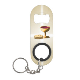 Ongezuurde Broden en Wijn Het Laatste Avondmaal Pa Mini Flessenopener