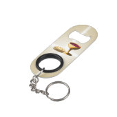 Ongezuurde Broden en Wijn Het Laatste Avondmaal Pa Mini Flessenopener (Achterkant Gekanteld)