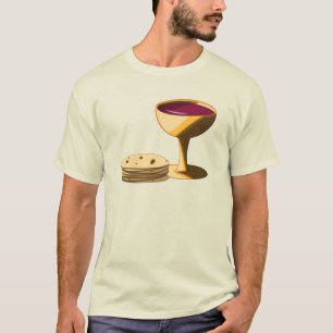 Ongezuurde Broden en Wijn Het Laatste Avondmaal Pa T-shirt
