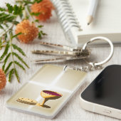 Ongezuurde Brood en Wijn Heilige Communie Sleutelhanger (Voorkant Rechts)