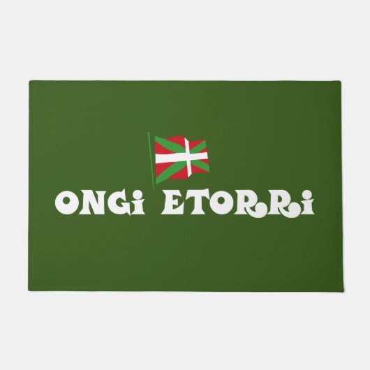 ONGI ETORRI eta Ikurriña, Welcome and Basque flag, Deurmat (Voorkant)