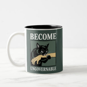 Ongouvernabel Worden Grappig Dier Anarchie Cadeau  Tweekleurige Koffiemok