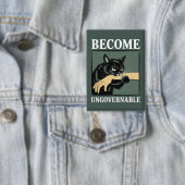 Ongouvernabel Worden Grappig Dieren Anarchie Cadea Button (Insitu)