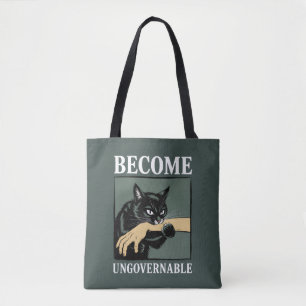 Ongouvernabel Worden Grappig Dieren Anarchie Cadea Tote Bag