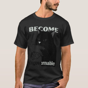 Ongreensbaar Worden - Zwarte Kat Bijt Hand Grappig T-shirt