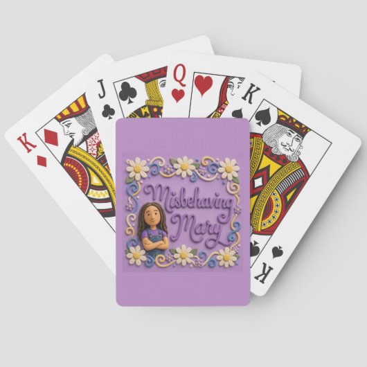 Onhandelbare Mary Boodschappentas Pokerkaarten (Achterkant)