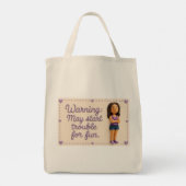Onhandelbare Mary Boodschappentas Tote Bag (Achterkant)