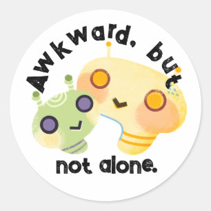 Onhandig, maar niet alleen ronde sticker