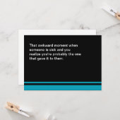 Onhandig moment om snel goed te worden Kaart (Voorkant / Achterkant in situ)