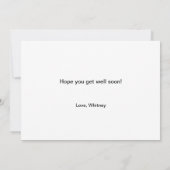 Onhandig moment om snel goed te worden Kaart (Achterkant)