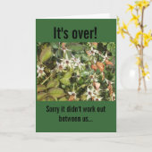 Onhandige break-up Kaart (Gele Bloem)