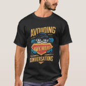 Onhandige conversatie vermijden t-shirt (Voorkant)