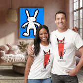 Onhandige pauze kat | Grappige minimalistische Car T-shirt