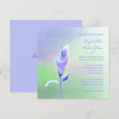 Onhedendaagse Calla Lily Weddenschap Kaart (Voorkant / Achterkant)