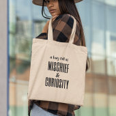 Onheil & Curiosity Grappig eigenzinnig Stijlvol Tote Bag