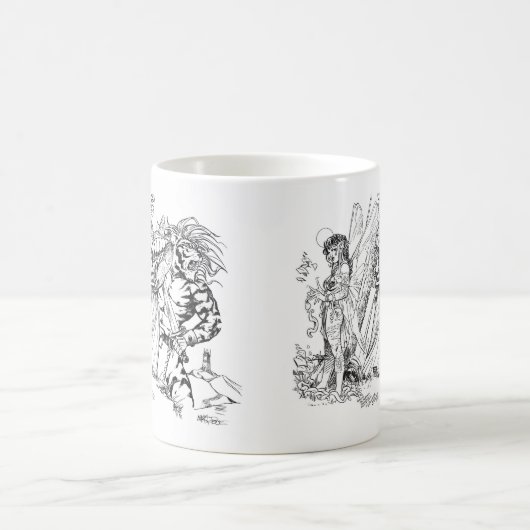 Onheil in de bergen koffiemok (Center)