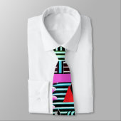 Onheilige Tiki God bij het Memphis Design Feest Stropdas (Gebonden)