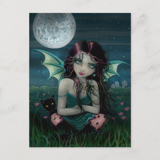 Onheilspellend Sweet Vampire Fairy Briefkaart (Voorkant)
