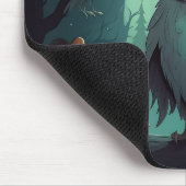 Onheilspellende Uil op Halloween Night Graphic Hal Muismat (Hoek)