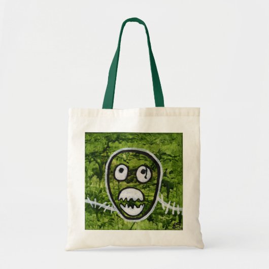 Onheilspellige Goth Horror Skelet Monster Kunst Tote Bag (Voorkant)
