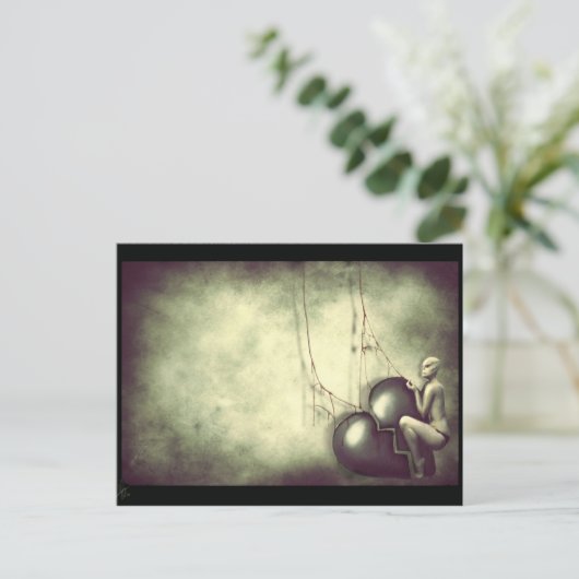 "onherstelbaar" briefkaart (Staand voorkant)