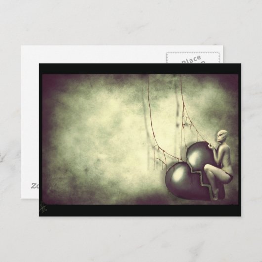 "onherstelbaar" briefkaart (Voorkant / Achterkant)