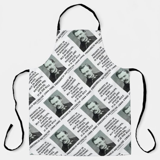 Onhygiëne in individuen iets dat Nietzsche onzin o Schort (Voorkant)