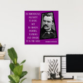 Onhygiëne is de regel Nietzche Poster (Thuiskantoor)