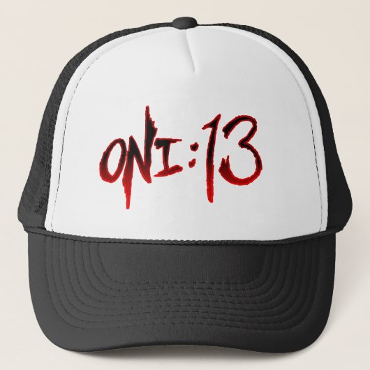 Oni:13 Logo Trucker Hat (zwart) Pet (Voorkant)