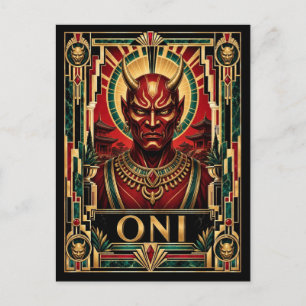 Oni, Art Deco mythisch Briefkaart
