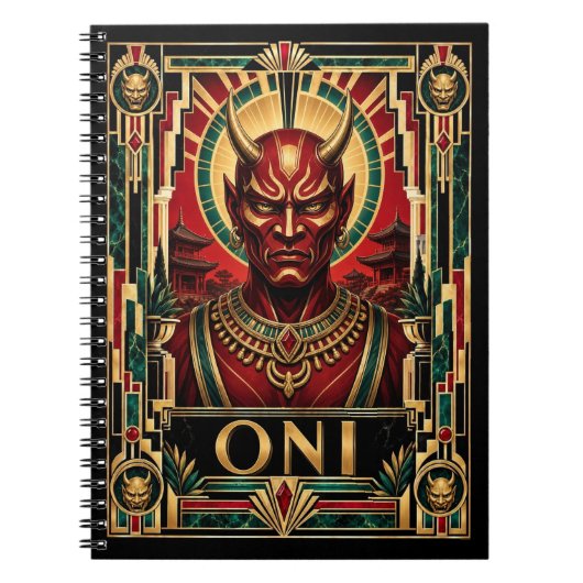 Oni, Art Deco mythisch Notitieboek (Voorkant)