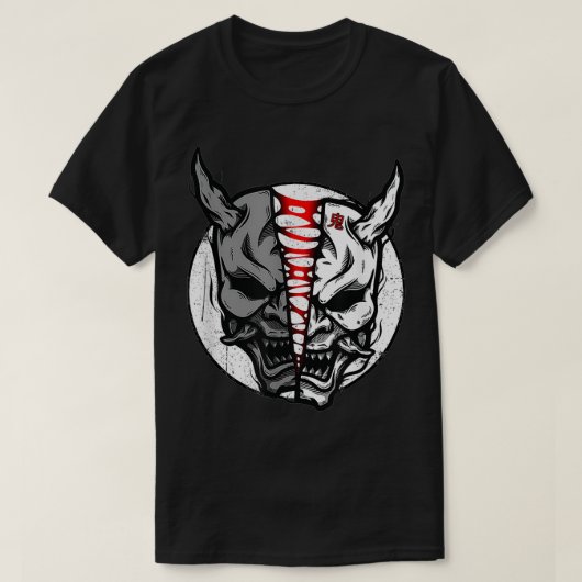 Oni Demon Japans duiil T-shirt (Design voorkant)