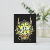 Oni Devil Design Briefkaart (Staand voorkant)
