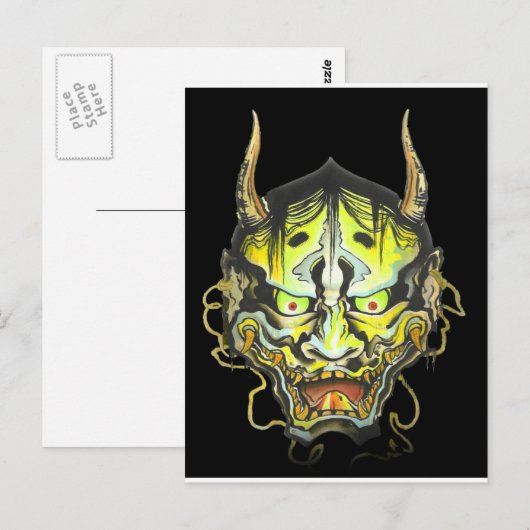 Oni Devil Design Briefkaart (Voorkant / Achterkant)