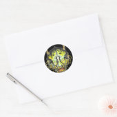 Oni Devil Design Ronde Sticker (Envelop)