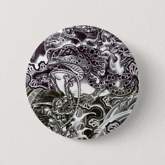Oni Devils en Toad Ronde Button 5,7 Cm (Voorkant)